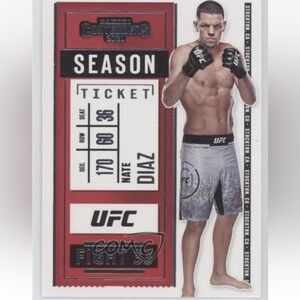 Nate Diaz 2021 Panini Chronicles Contenders Season Ticket MMA UFC Card